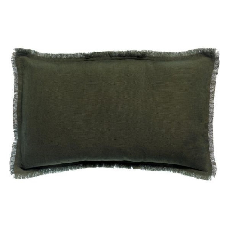 CUSHION COVER ARA UNI OLIVE